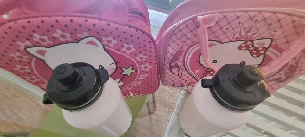 Lancheira Hello Kitty com garrafa - NOVAS
