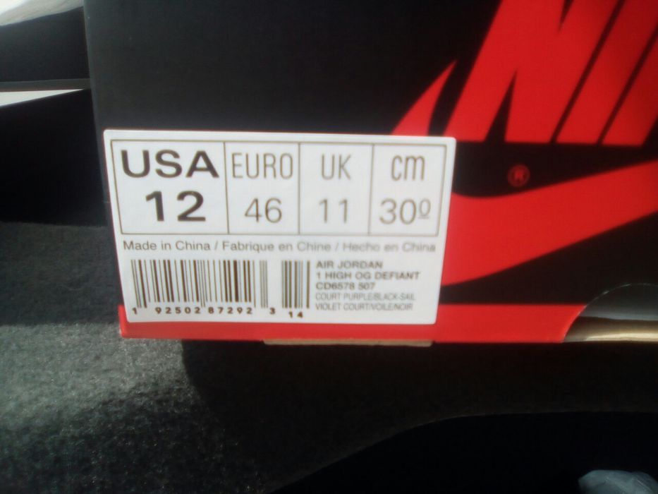 Nike Jordan 1 Retro High OG Defiant SB LA to Chicago r. 46 CD6578,-507