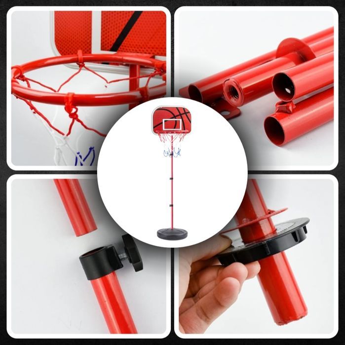 Nowy regulowany kosz tablica do koszykówki zestaw z piłką 160 cm