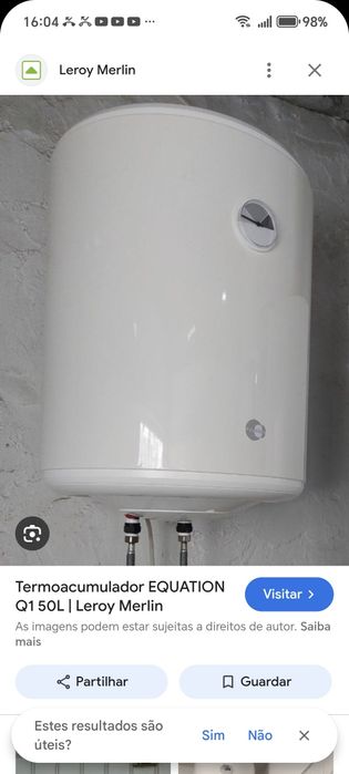 Vendo termocumulador 50 litros