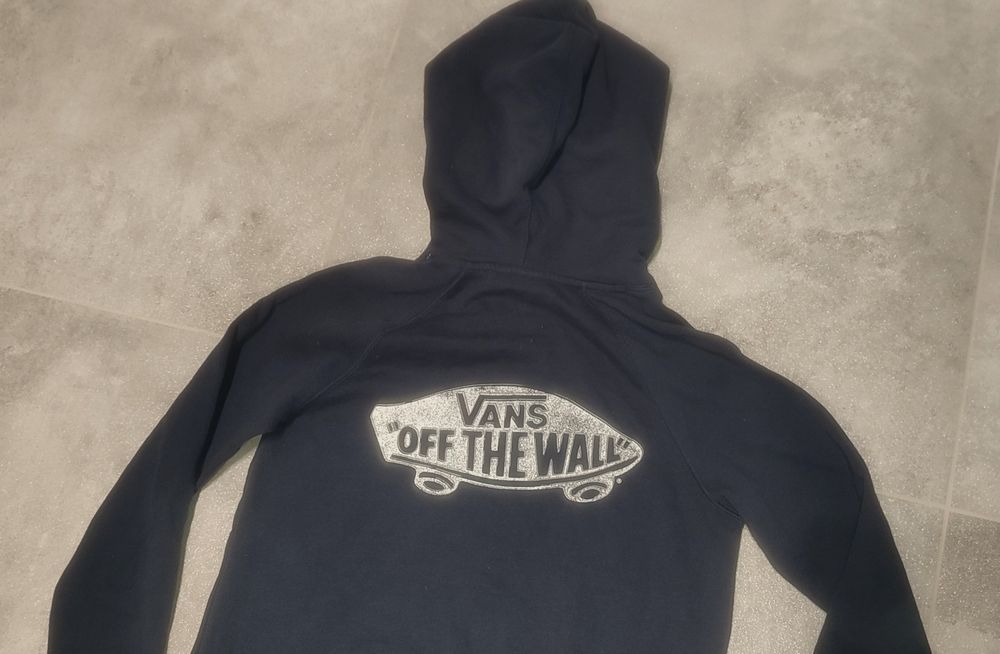 Bluza Vans r. XS kaptur granatowa kangurka