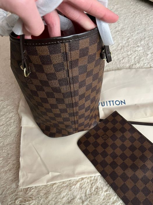 Od ręki LV Neverfull MM, Damier Ebene