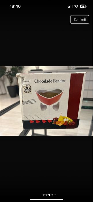 Zestaw do czekoladowego fondue