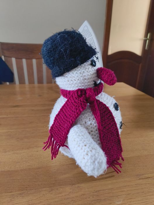 Bałwanek robiony na szydełku