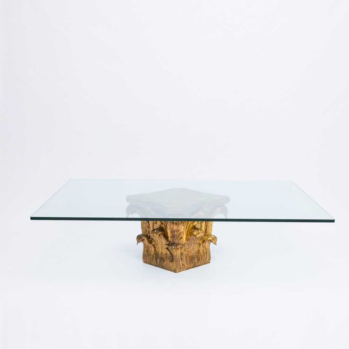 Mesa de centro adaptada de capitel