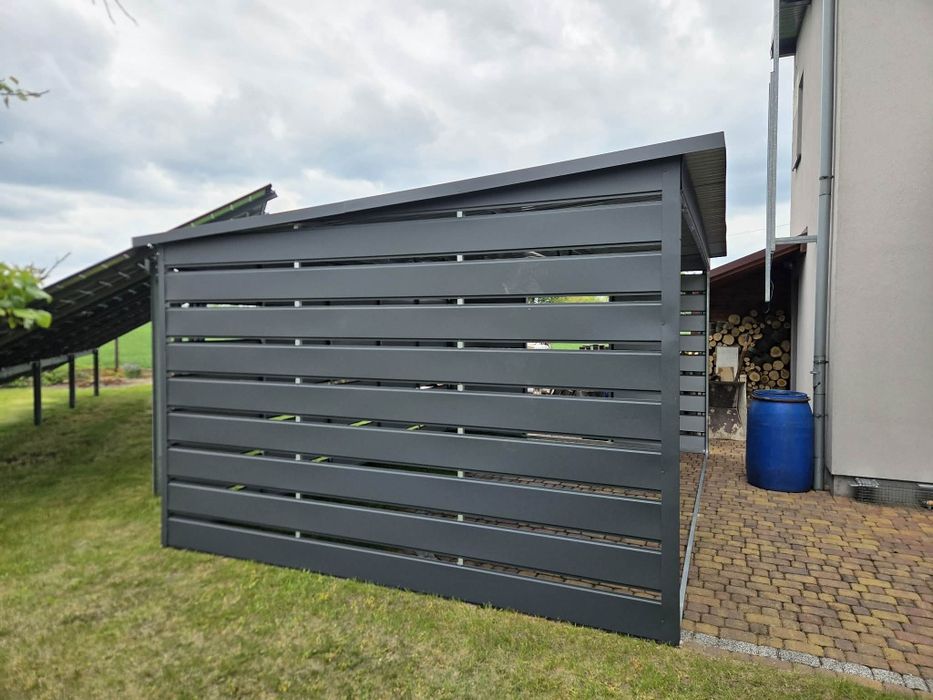 Nowoczesna wiata samochodowa. NA WYMIAR. Carport klasy premium. Producent