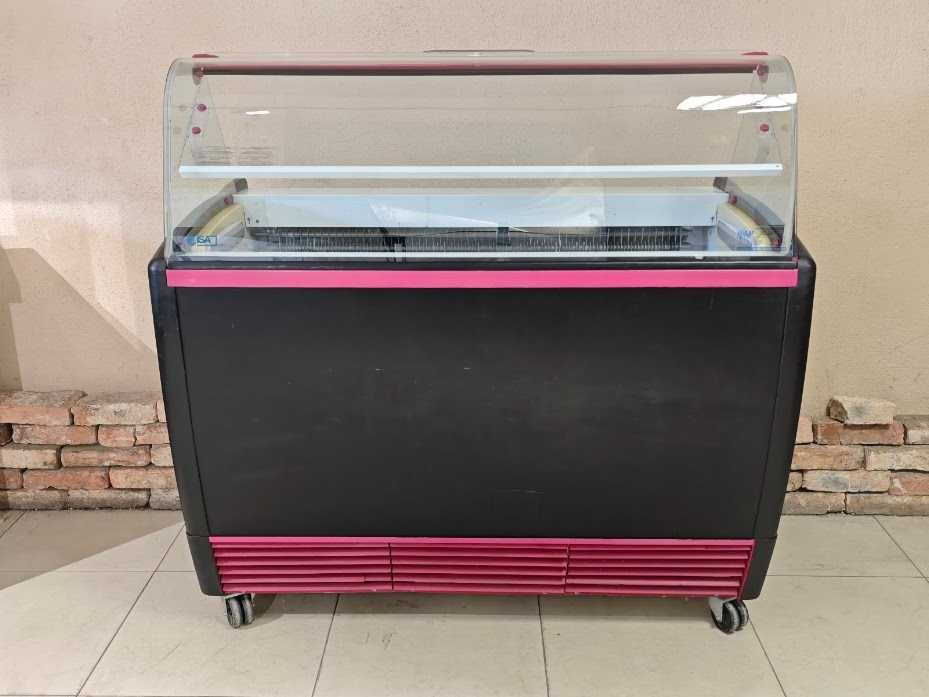 Witryna do lodów ISA Jamaica 7 – 360L, mobilna, po serwisie