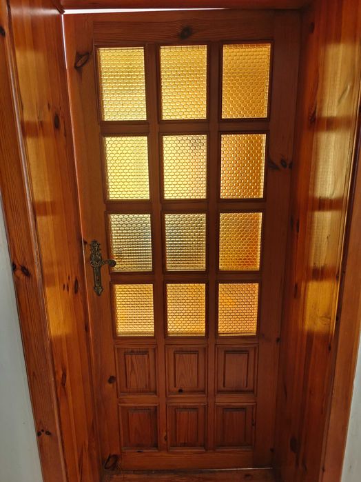 Drzwi drewniane vintage PRL