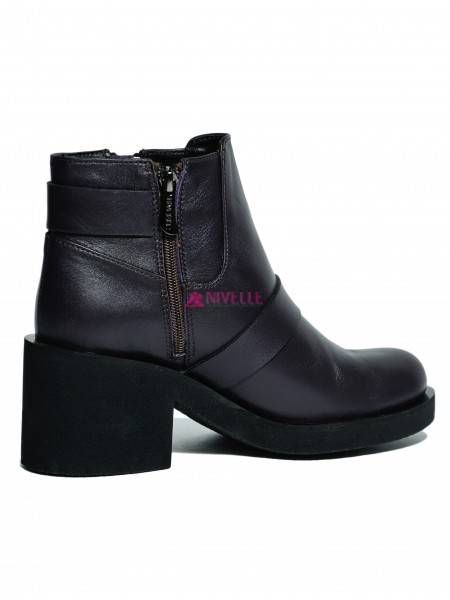 НОВІ шкіряні ботінки демісезон Nivelle 37 розмір, колір баклажан