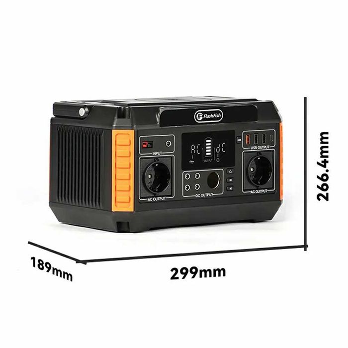 Flashfish P60 - 520Wh / 560W. Портативна зарядна станція.