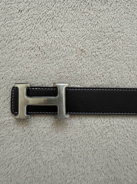 Pasek Hermes Czarny 115cm