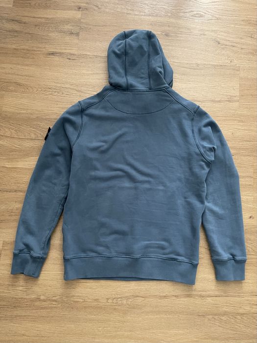 Bluza Stone Island Hoodie jasnoniebieska light blue, rozmiar M