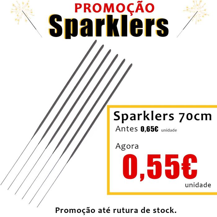Sparkle para festas (70cm e 40cm)