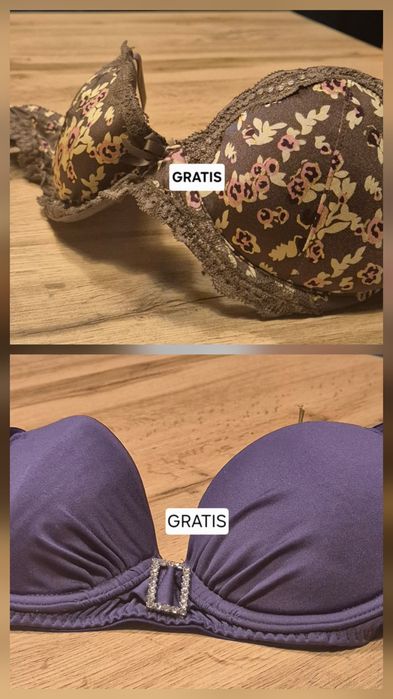 11  sztuk  nowych biustonoszy, 2 sztuki bez metki