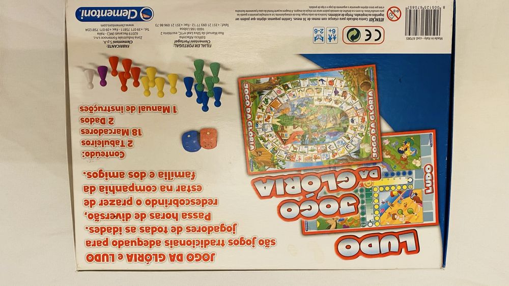 Jogo Tabuleiro “Glória/Ludo”