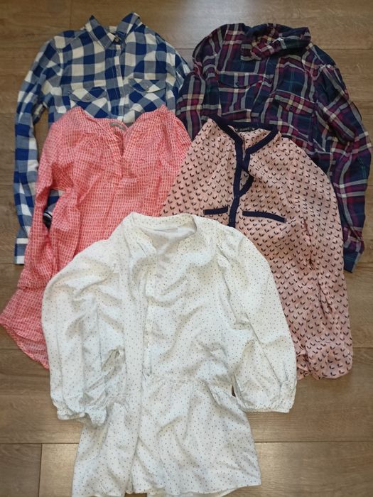 5-Pak Koszul damskich roz S