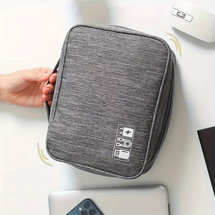 Сумка органайзер для кабелів, проводів, зарядок розміри 25*18*10 см