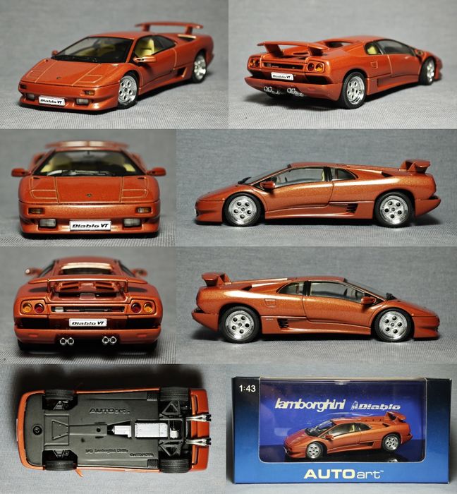 Модель 1/43 Lamborghini Miura, Diablo, Jota (Autoart, Kyosho)