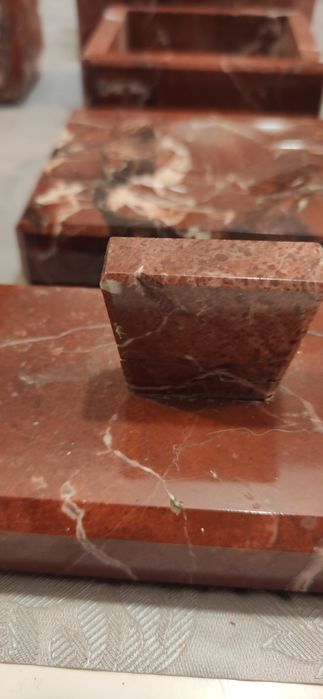 Zestaw biurkowy  marmurkowy art deco