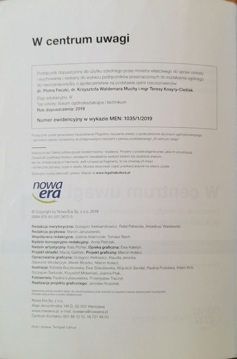 W centrum uwagi 1 Nowa Era, podręcznik WoS