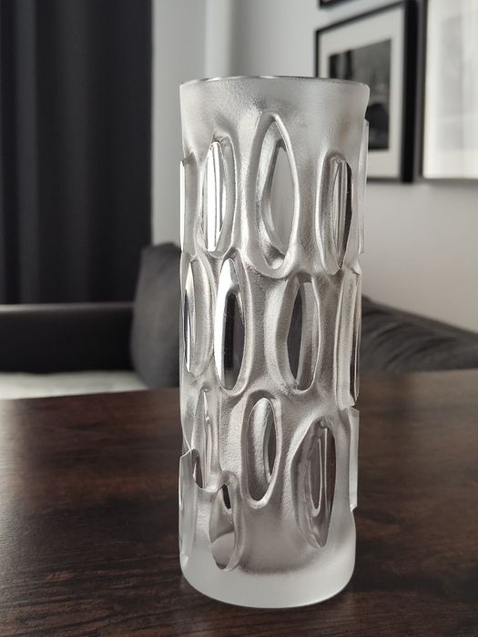 Wazon Peill & Putzler, szkło w stylu Space Age, lata 1960-70, 21 cm