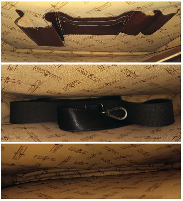 Портфель Gianni Conti Италия кожаный оригинал ручной работы большой