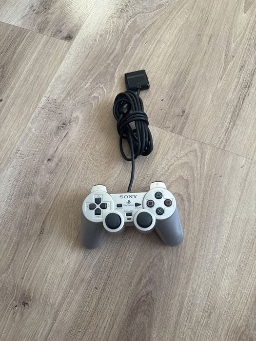 Srebrny pad kontroler do konsoli PlayStation 2 Ps 2
