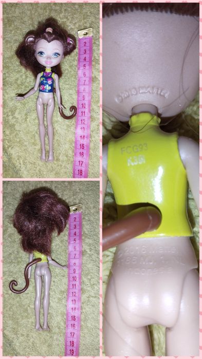 Enchantimals ляльки 3 штуки павлин мавпа білочка