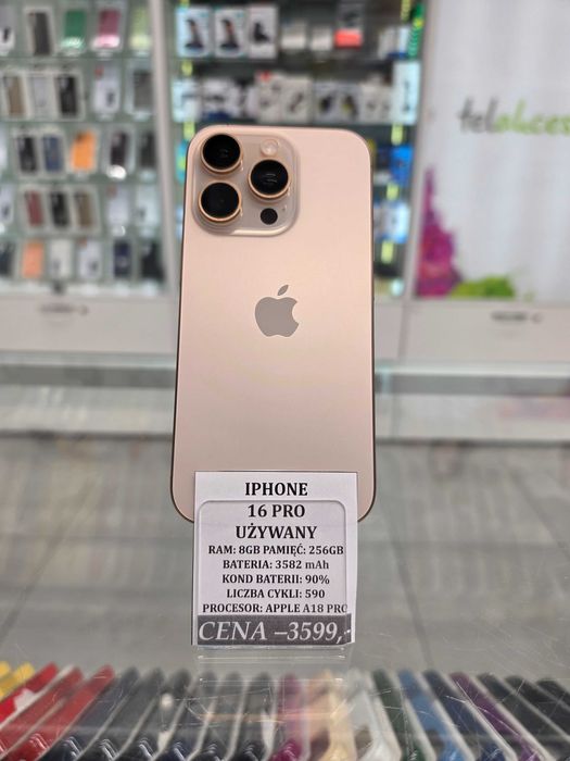 Iphone 16 Pro 256GB Bat 90% Telakces Felicity *Raty 0%
