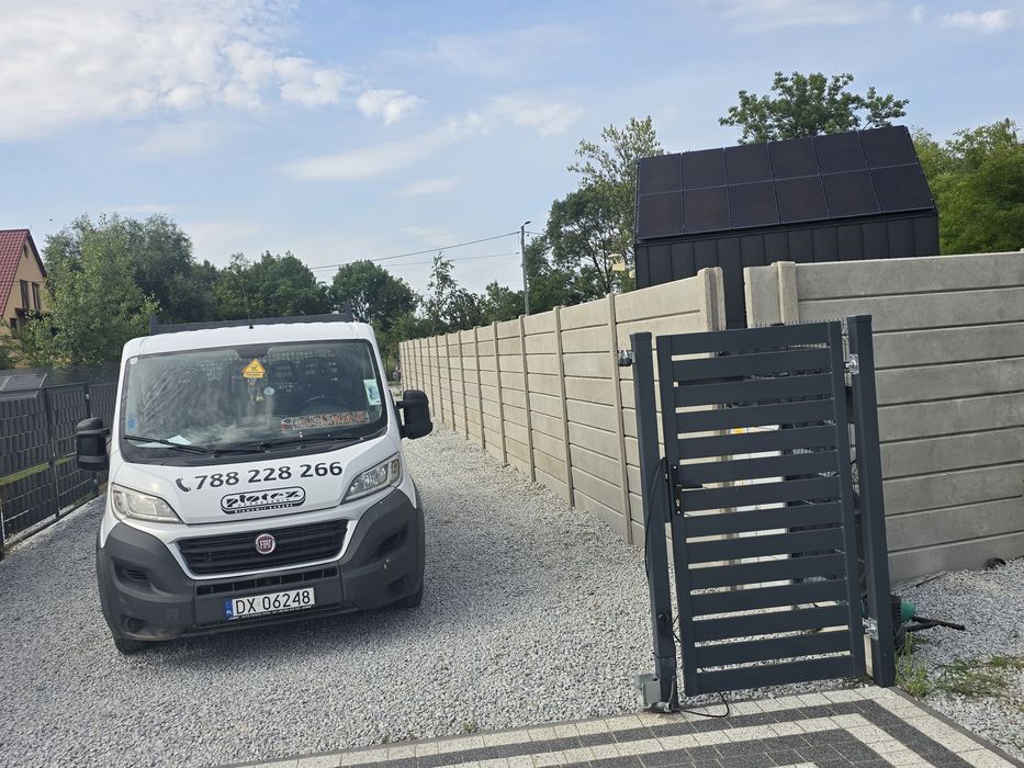 Ogrodzenie betonowe gładkie pełne 25cm palisada