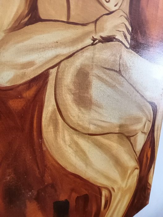 Tela /quadro pintado à mão : "Nus"	81 cm x120 cm*