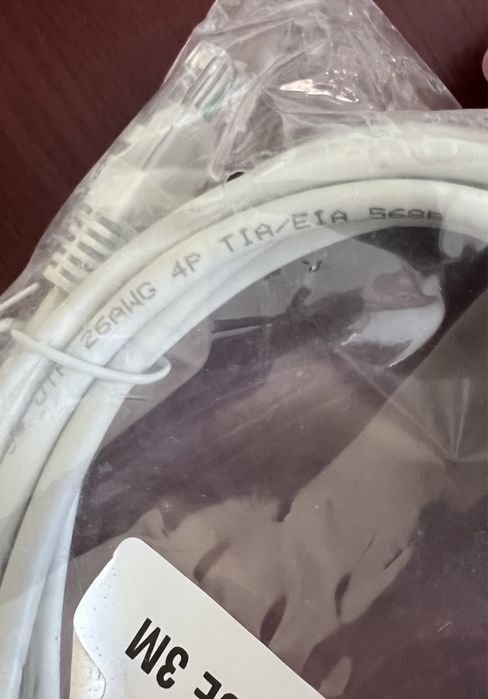 Мережевий кабель UTP CAT 5E 3M патч-корд интернет сетевой