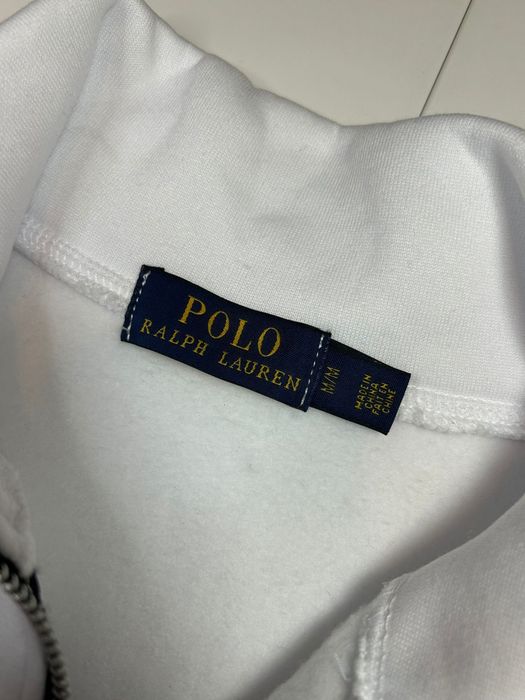 Halfziper branco Polo Ralph Lauren