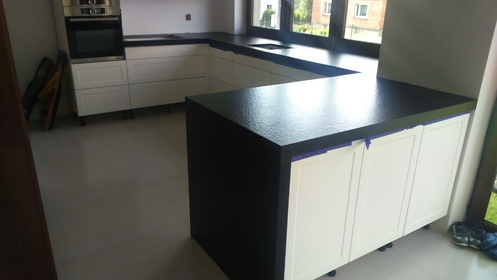 Blaty Granitowe Kamienne Kuchenne Schody Parapety Nero Assoluto Czarne
