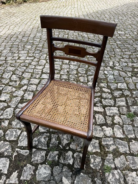 Conjunto 6 cadeiras palhinha