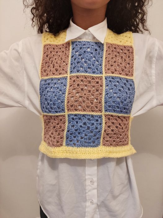 Colete Granny Square Handmade