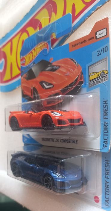 Conjunto 2 , 19 Corvette zr1 convertible hot wheels