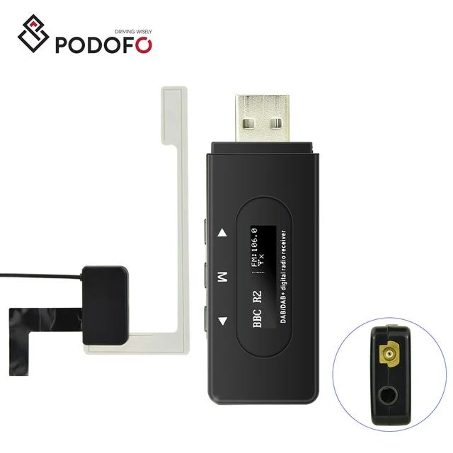 receptor sintonizar rádio digital Dab+ USB com antena NOVO