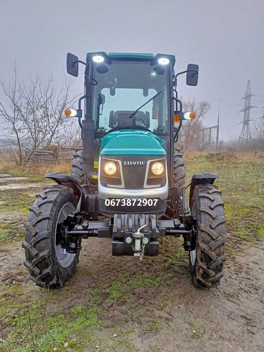 Мінітрактор з кабіной Foton/Lovol FT 504 TE з реверсом 2-х диск зчеплення Доставка за наш рахунок до вашого будинку!