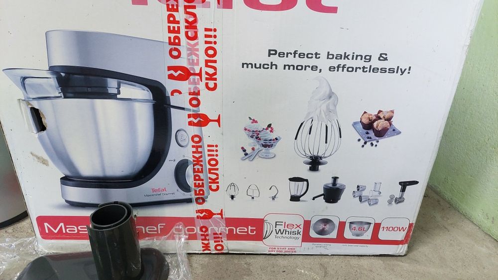 Кухонний комбайн Tefal Тефаль тістоміс мультирізка мясорубка шинковка