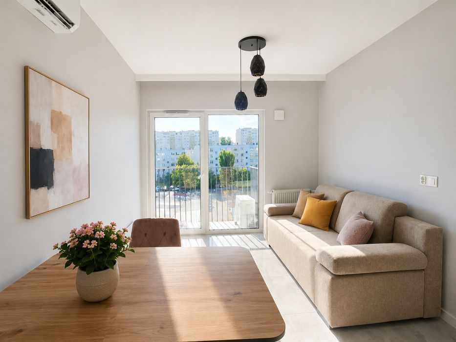 Apartament Widzew balkon, klima, parking