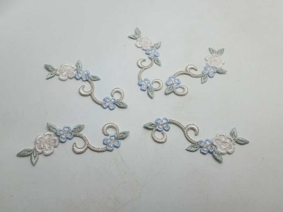 Aplikacja termo kwiatki zestaw 5 szt.