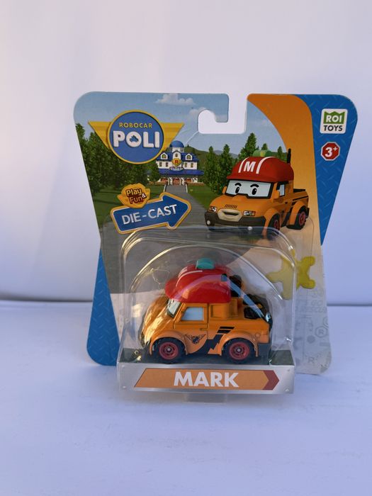 Металева машинка Poli Полі Робокар Хеллі Спукі Сенді Макс
