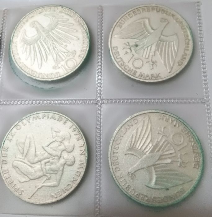 Moedas prata Alemanha 1972