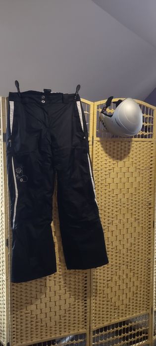 Kask i spodnie kombinezon Alpine zimowe sportowe gratis wysyłka