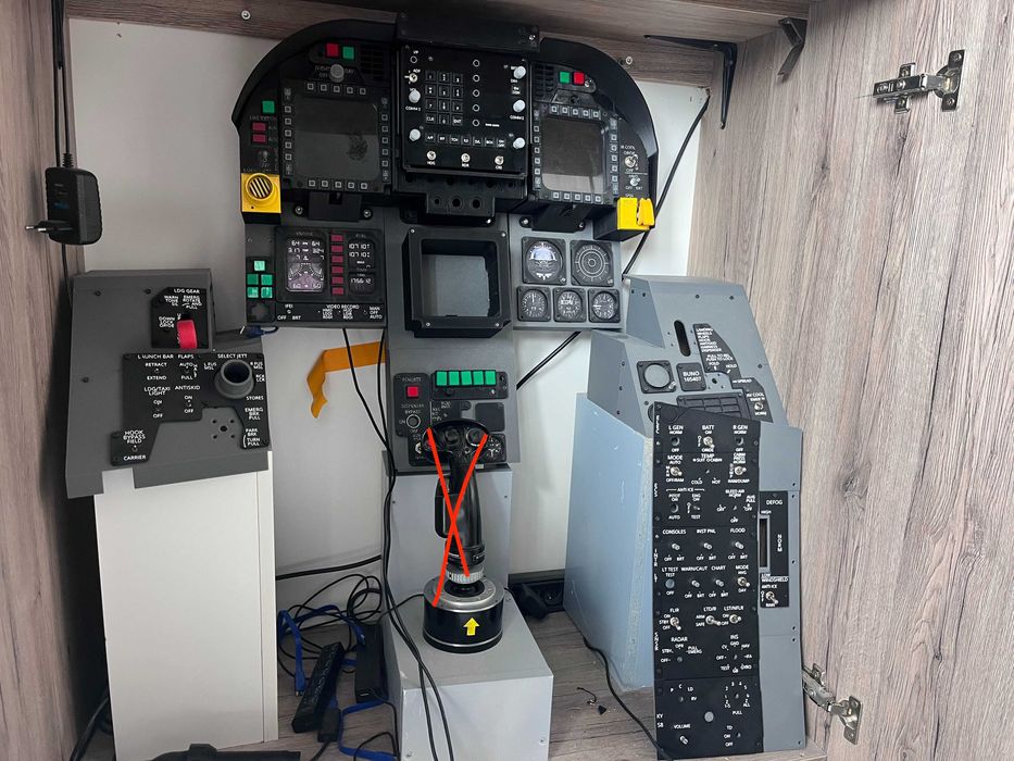 Kokpit F/A 18 - dcs flight simulator msfs - joystick hotas Thrustmaster