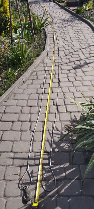 Lina stalowa 12,5 metra  z hakiem , to co na zdjęciach, zakuta