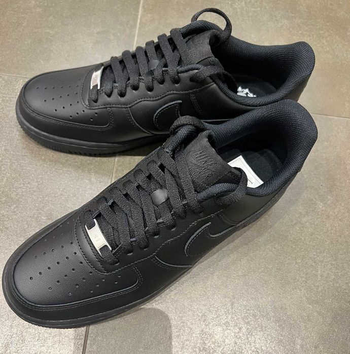 cale czarne buty Nike air force 1 sneakers black nike nowe oryginal