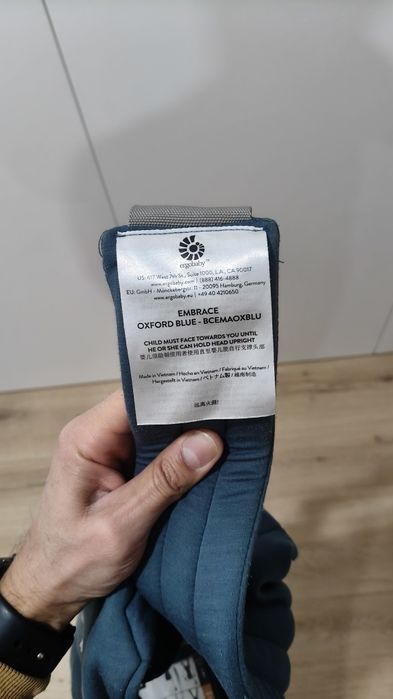 Marsupio Ergobaby MOCHILA EMBRACE – BLUE OXFORD SOFT