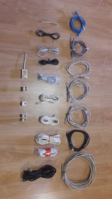 Cabos RJ11, RJ45 e conectores